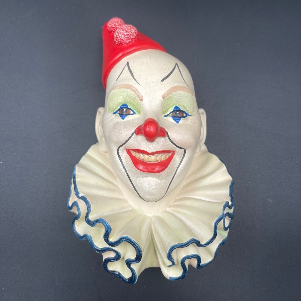 Vintage 1985 Legend Products Clown No 5 Chalkware Wall Boss Fred Wright England